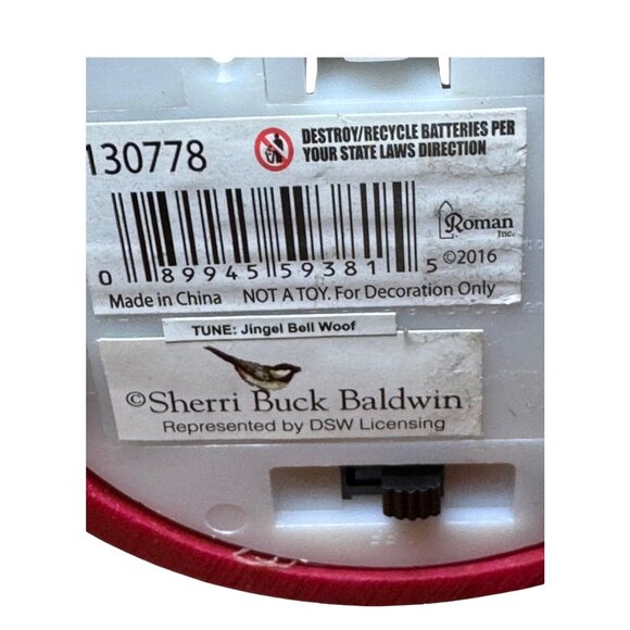 Diggin' the Holidays Dog Musical Snow Globe Plays Jingle Bell Woof - Picture 6 of 6